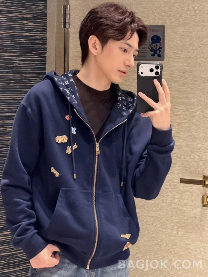 루이비통 루이비통 애니멀 패치 후드 집업 상세 이미지