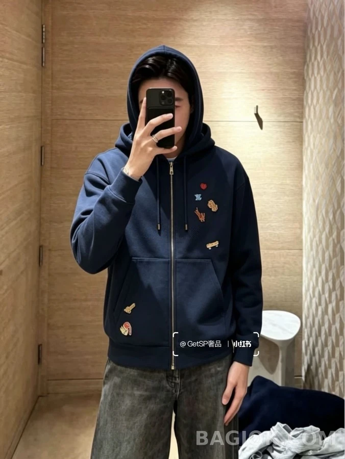 루이비통 루이비통 애니멀 패치 후드 집업 상세 이미지