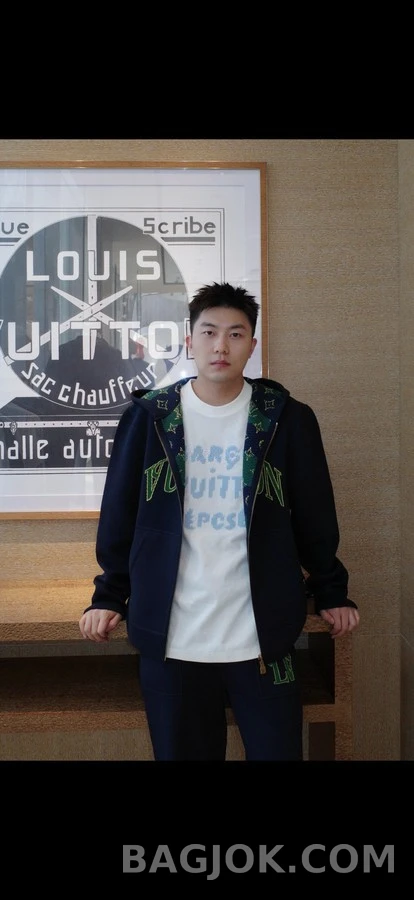 루이비통 루이비통 양면 착용 양모 혼방 집업 후드 상세 이미지