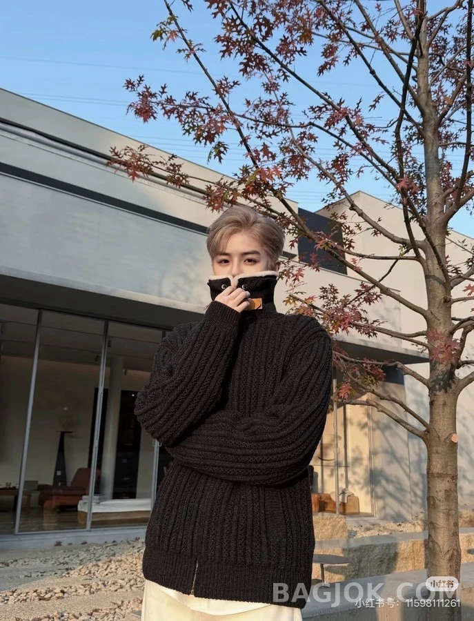 루이비통 루이비통 양털카라 캐시미어 니트 가디건 상세 이미지