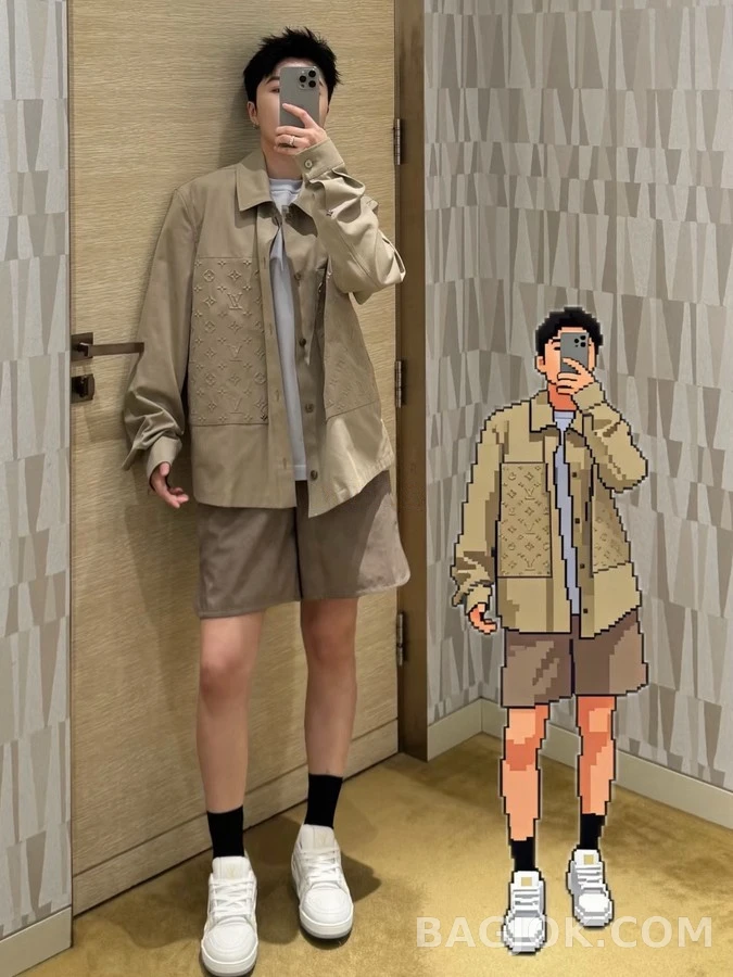 루이비통 루이비통 엠보싱 모노그램 자켓 상세 이미지