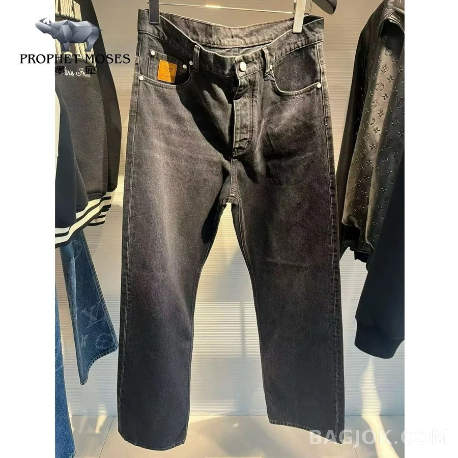 루이비통 루이비통 워시드 스트레이트 데님 팬츠 상세 이미지