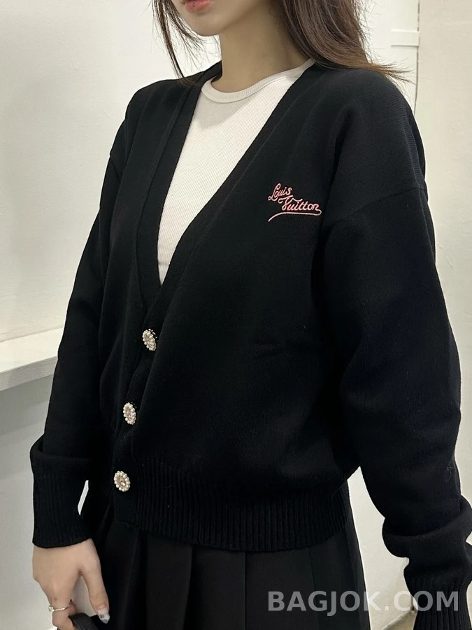 루이비통 루이비통 자수 보석 가디건 상세 이미지
