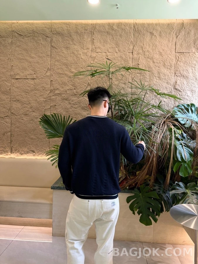 루이비통 루이비통 자수 V넥 스웨터 상세 이미지