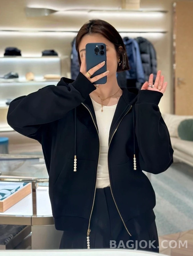 루이비통 루이비통 진주 펜던트 후드 집업 상세 이미지