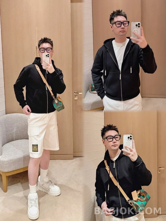 루이비통 루이비통 진주 펜던트 후드 집업 상세 이미지