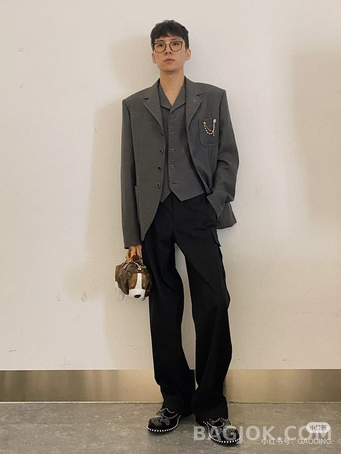 루이비통 루이비통 진주 플라워 체인 블레이저 상세 이미지