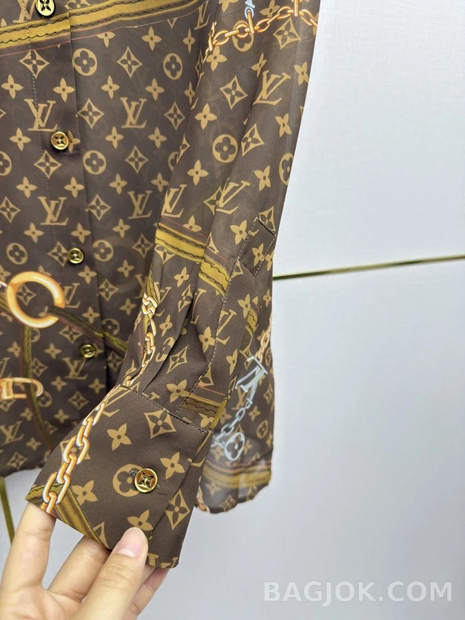 루이비통 루이비통 체인 모노그램 셔츠 상세 이미지