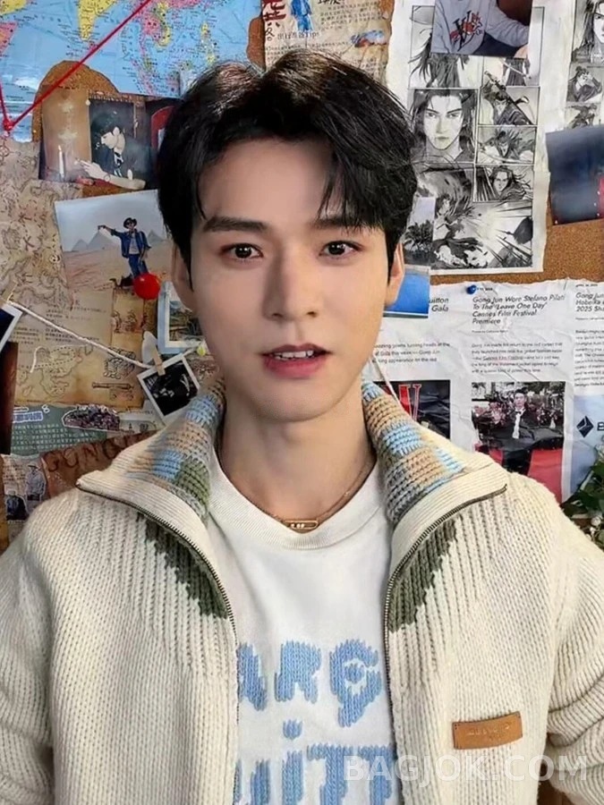 루이비통 루이비통 체크넥 인타샤 니트 가디건 상세 이미지