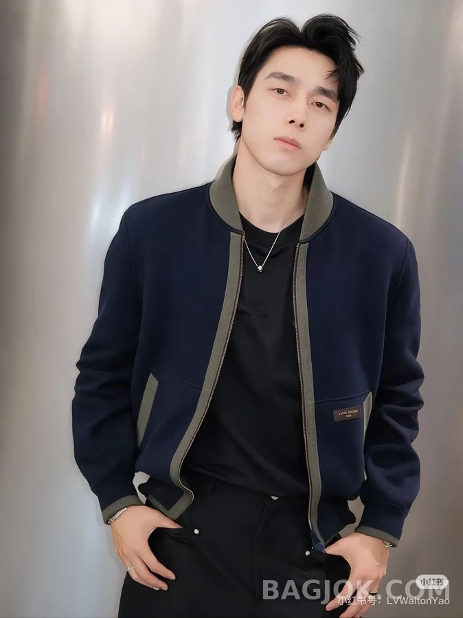 루이비통 루이비통 초어 울 배색 집업 니트 상세 이미지