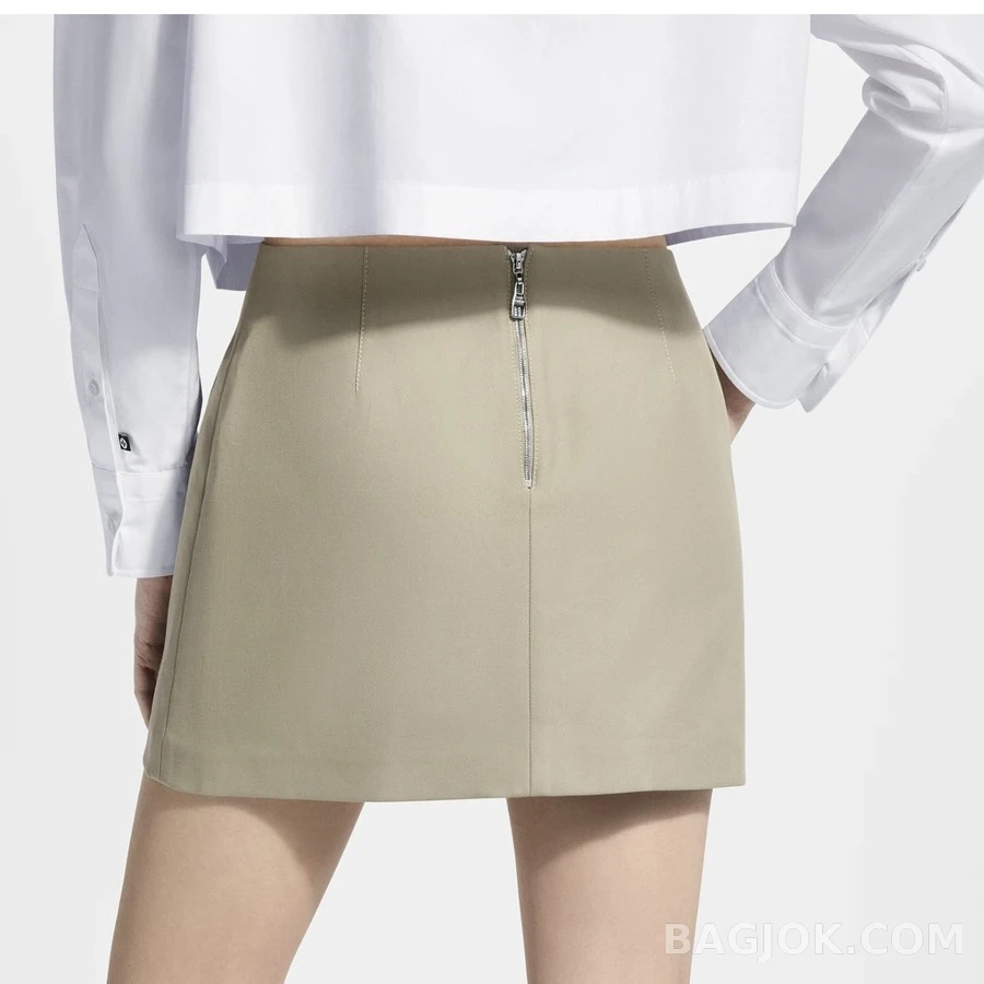 루이비통 루이비통 카키색 벨티드 스커트 상세 이미지