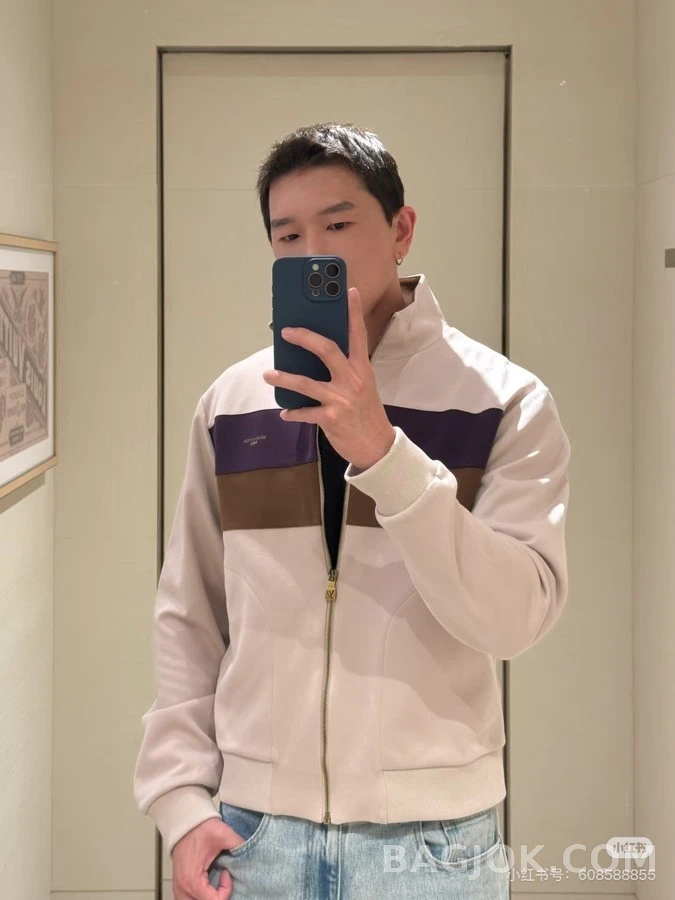 루이비통 루이비통 컬러블록 레터링 트랙 자켓 상세 이미지