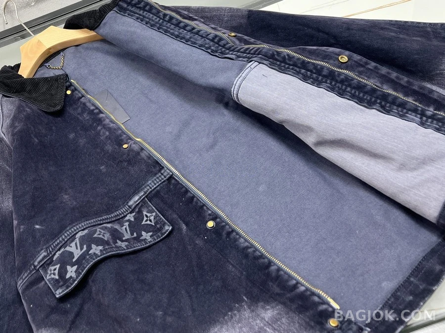 루이비통 루이비통 코듀로이 카라 워싱 데님 자켓 상세 이미지
