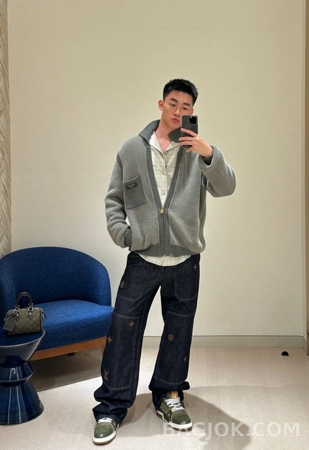 루이비통 루이비통 투톤 설닐 집업 셔츠 상세 이미지