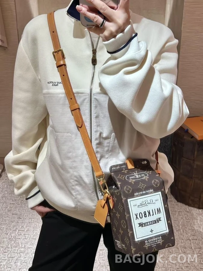 루이비통 루이비통 투톤 집업 니트 상세 이미지
