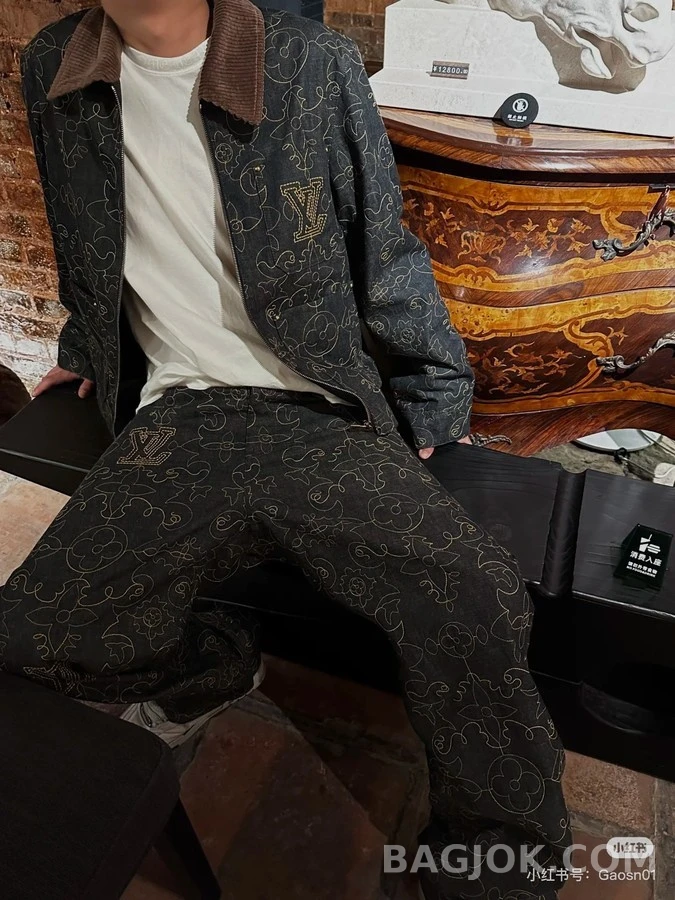 루이비통 루이비통 팀버랜드 덩굴 자수 데님 자켓 상세 이미지
