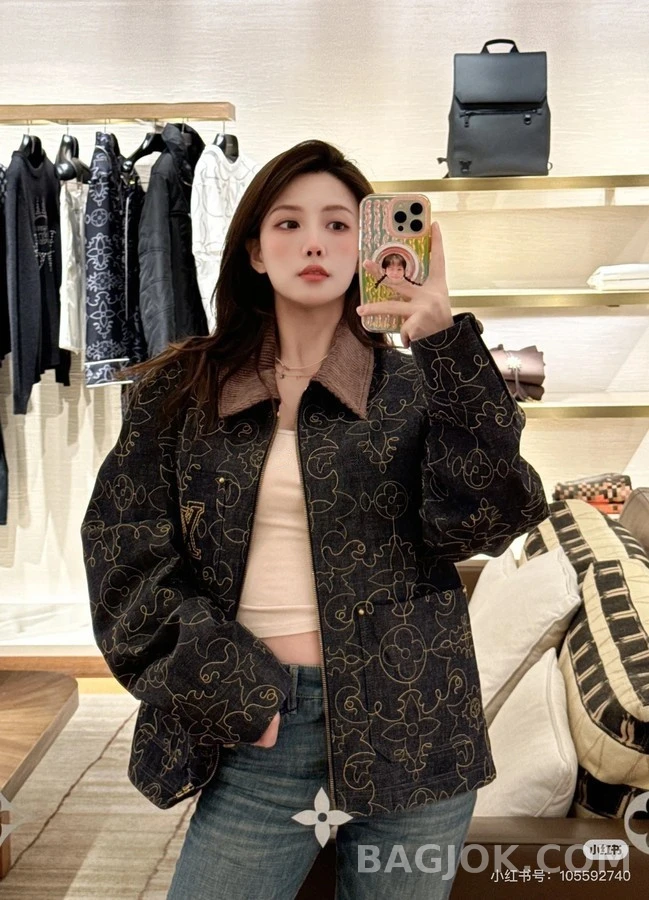 루이비통 루이비통 팀버랜드 덩굴 자수 데님 자켓 상세 이미지