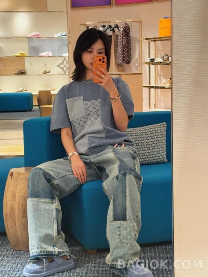 루이비통 루이비통 패치워크 스케이트 데님 팬츠 상세 이미지