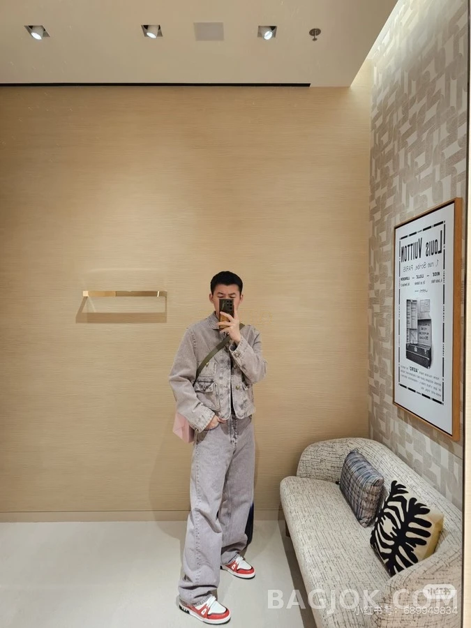 루이비통 루이비통 퍼플 워싱 스케이트보드 데님 팬츠 상세 이미지