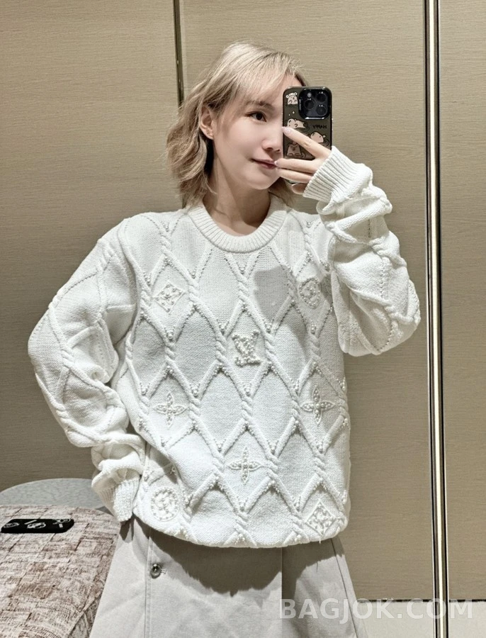 루이비통 루이비통 펄 디테일 니트 상세 이미지
