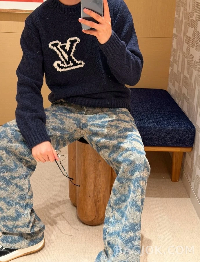 루이비통 루이비통 포기 모노그램 데님 팬츠 상세 이미지