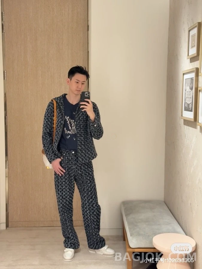 루이비통 루이비통 플록 자카드 데님 팬츠 상세 이미지