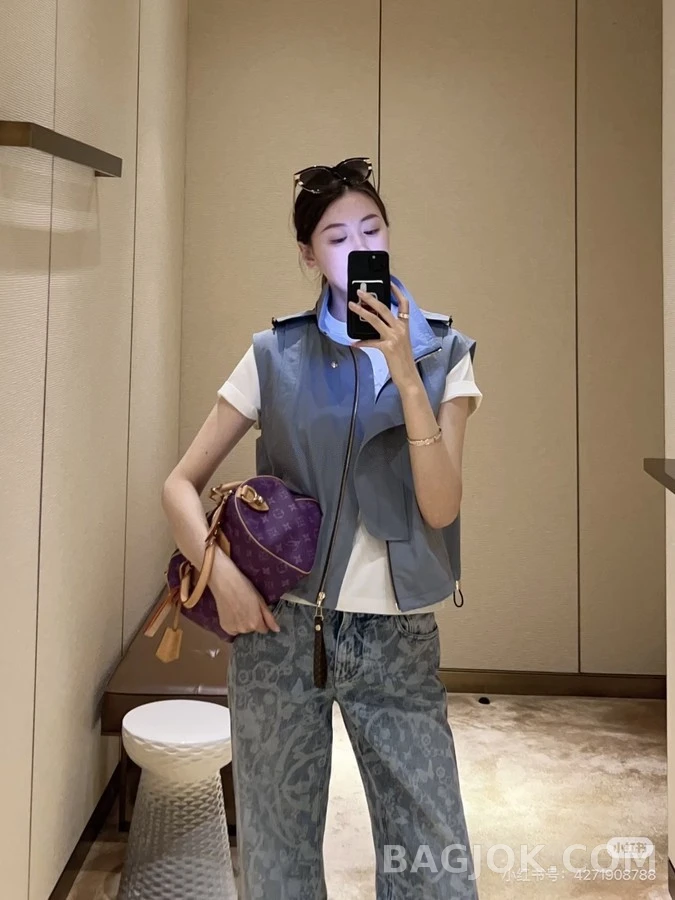 루이비통 루이비통 항해 패턴 와이드 데님 팬츠 상세 이미지