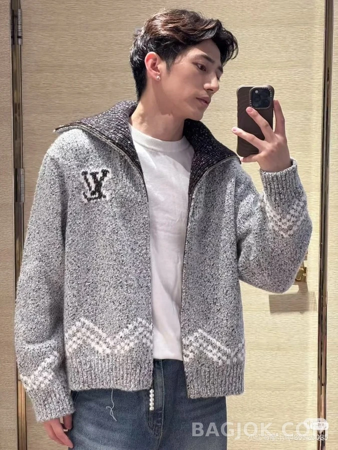 루이비통 루이비통 Nigo 낚시 니트 가디건 상세 이미지