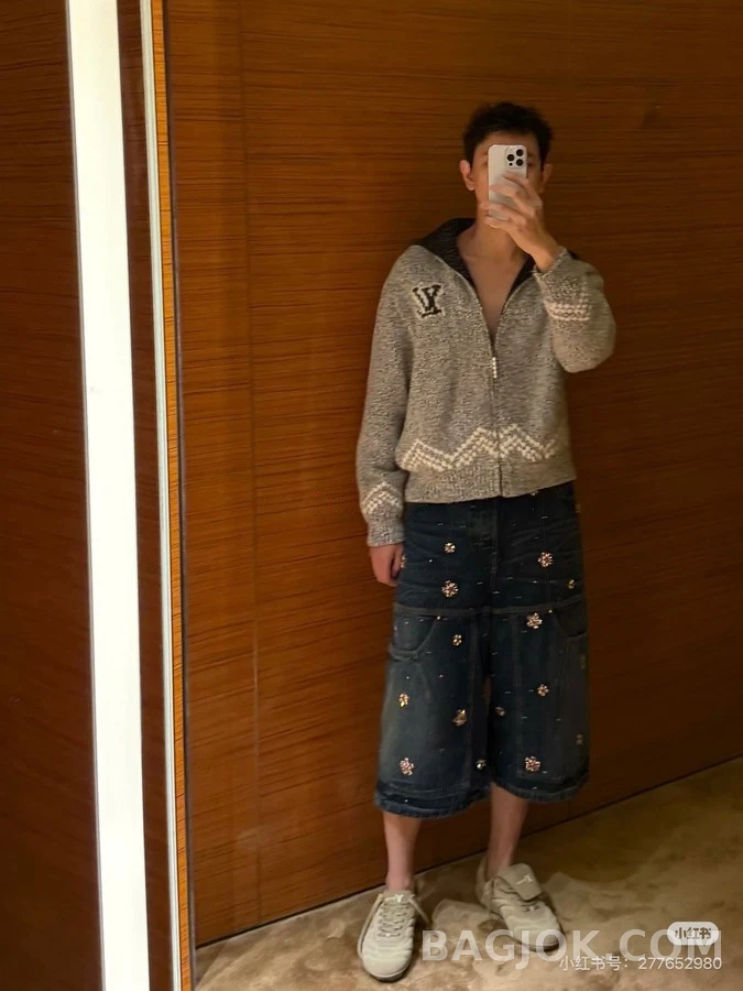 루이비통 루이비통 Nigo 낚시 니트 가디건 상세 이미지