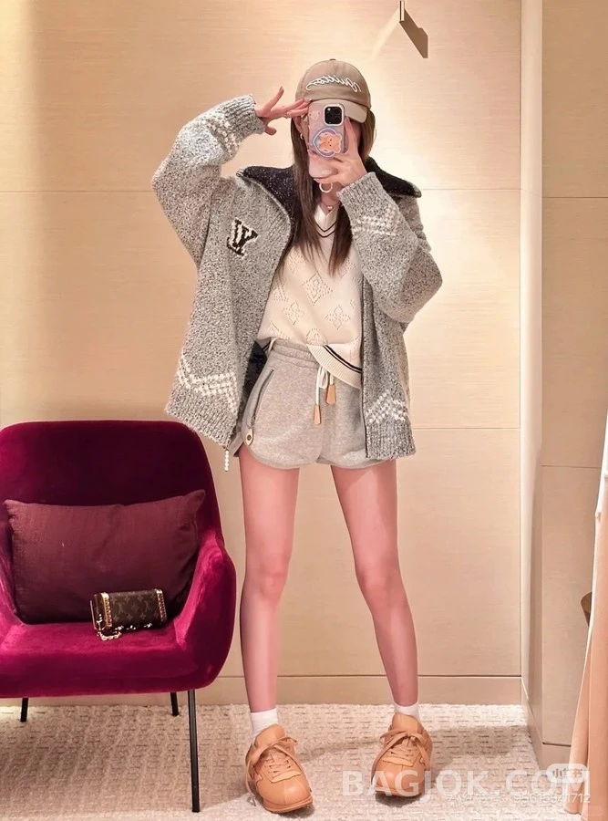 루이비통 루이비통 Nigo 낚시 니트 가디건 상세 이미지