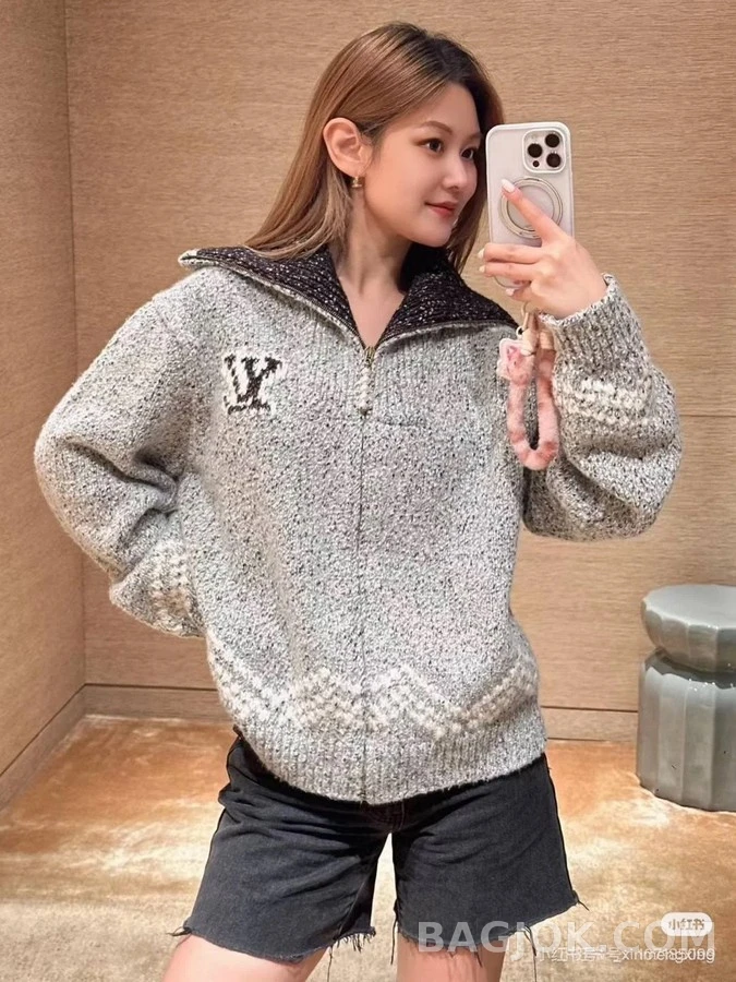 루이비통 루이비통 Nigo 낚시 니트 가디건 상세 이미지