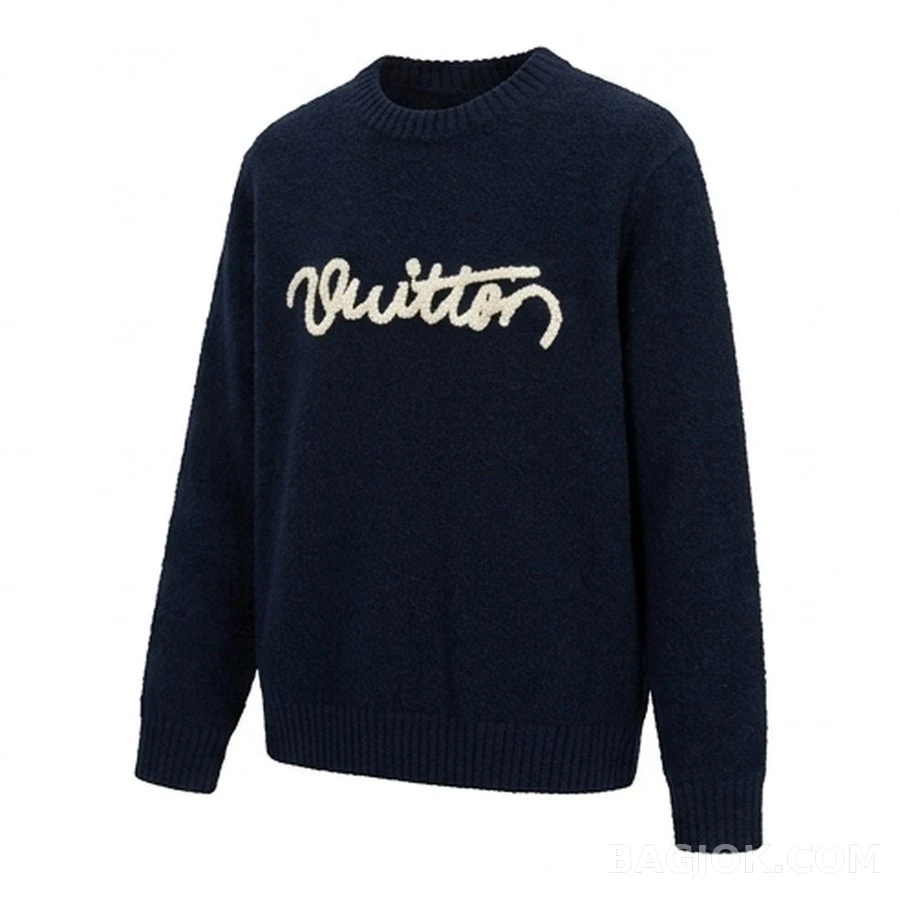 루이비통 루이비통 Vuitton 레터링 라운드넥 니트 상세 이미지