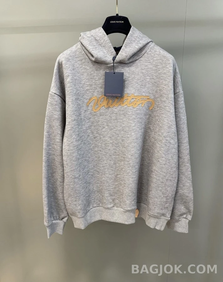 루이비통 루이비통 Vuitton 레터링 자수 후드 상세 이미지