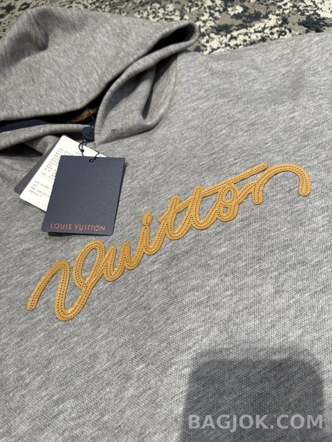 루이비통 루이비통 Vuitton 레터링 자수 후드 상세 이미지