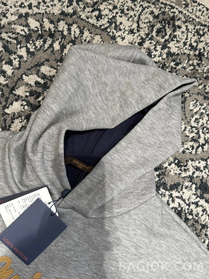 루이비통 루이비통 Vuitton 레터링 자수 후드 상세 이미지