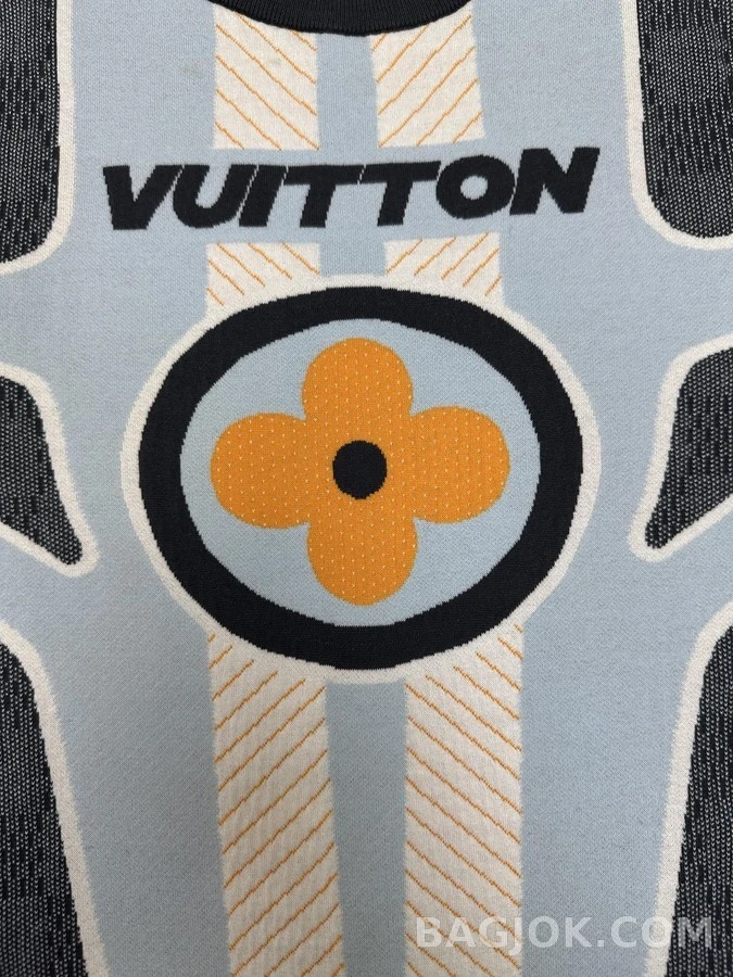 루이비통 루이비통 Vuitton 로고 모노그램 자카드 니트 상세 이미지