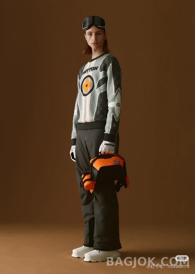 루이비통 루이비통 Vuitton 로고 모노그램 자카드 니트 상세 이미지