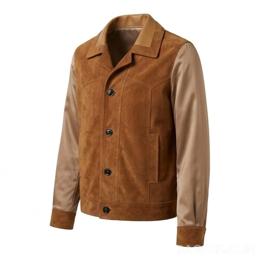 메종 마르지엘라 메종마르지엘라 레트로 스웨이드 배색 자켓 상세 이미지