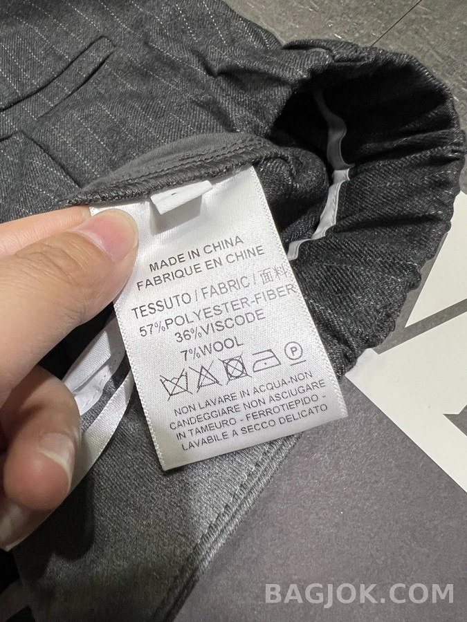 메종 마르지엘라 메종마르지엘라 배색 웨이스트 자수 팬츠 상세 이미지