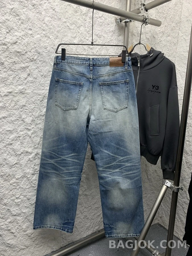 메종 마르지엘라 메종마르지엘라 워싱 스트레이트 데님 팬츠 상세 이미지