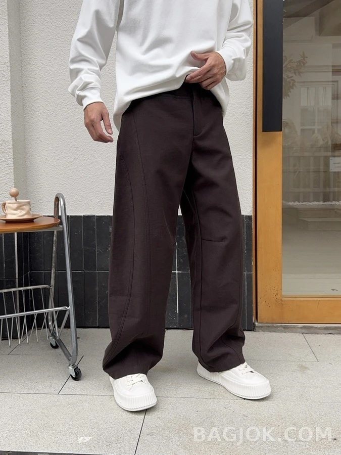 메종 마르지엘라 메종마르지엘라 커팅 디테일 와이드 팬츠 상세 이미지