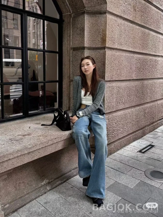 메종 마르지엘라 메종마르지엘라 컷아웃 와이드 데님 팬츠 상세 이미지