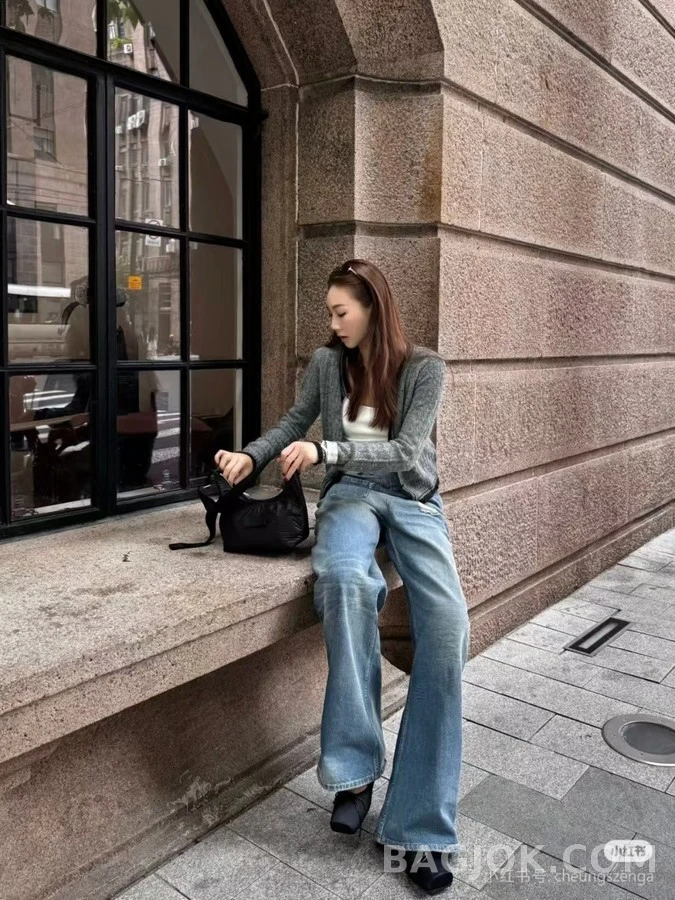 메종 마르지엘라 메종마르지엘라 컷아웃 와이드 데님 팬츠 상세 이미지