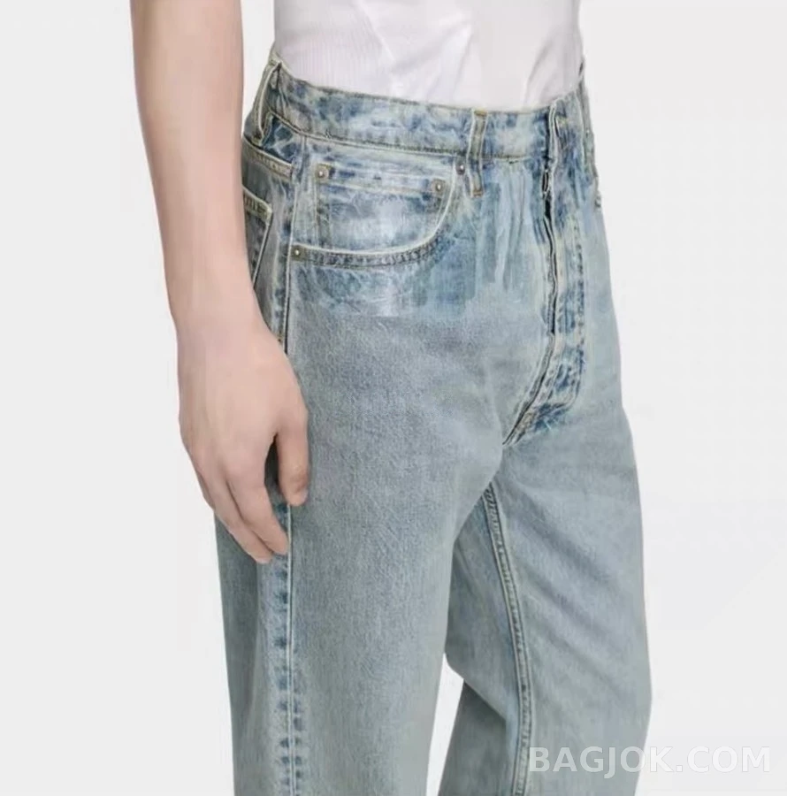 메종 마르지엘라 메종마르지엘라 코팅 스트레이트핏 데님 팬츠 상세 이미지