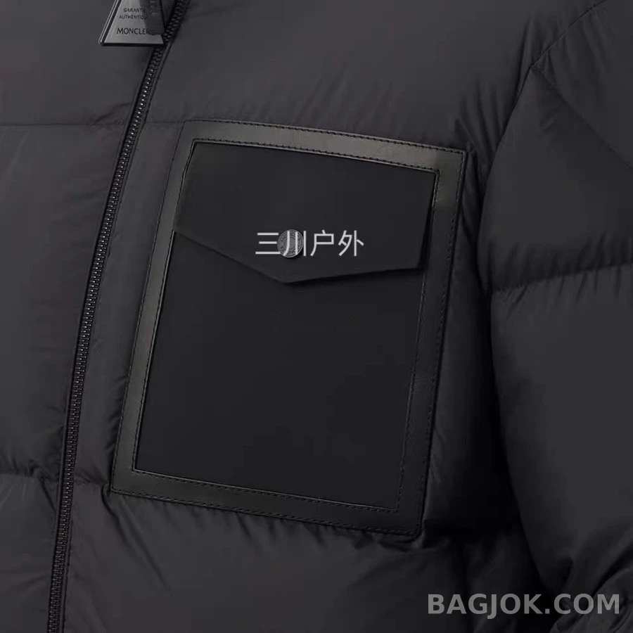 몽클레어 몽클레어 레더 포켓 스탠드넥 패딩 상세 이미지