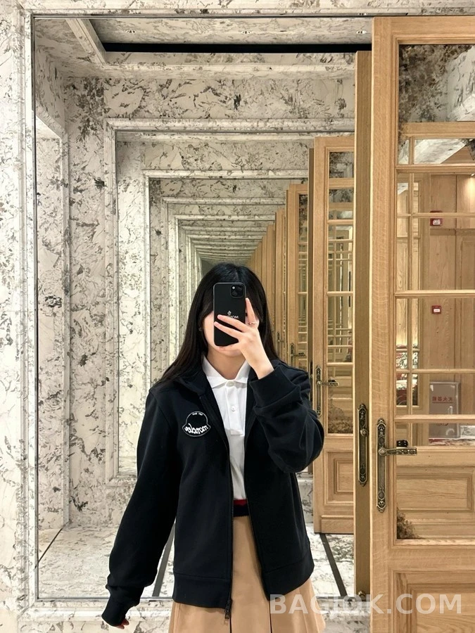 몽클레어 몽클레어 로고 자수 풀집업 후드 상세 이미지