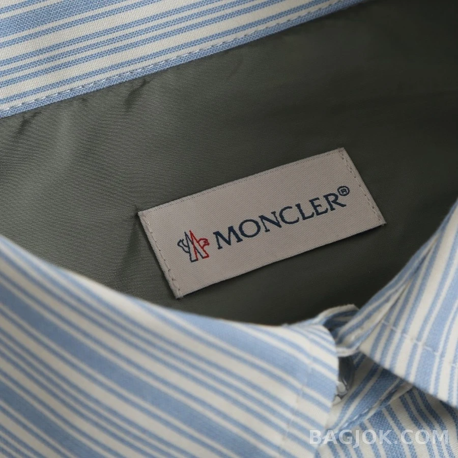 몽클레어 몽클레어 배색 스트라이프 셔츠 상세 이미지