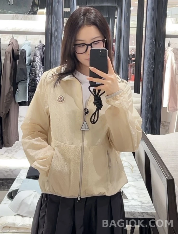 몽클레어 몽클레어 에다식 팝콘 조직 후드 자켓 상세 이미지