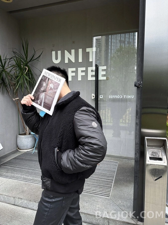 몽클레어 몽클레어 테디 퍼 칼라 양면 항공 패딩 상세 이미지