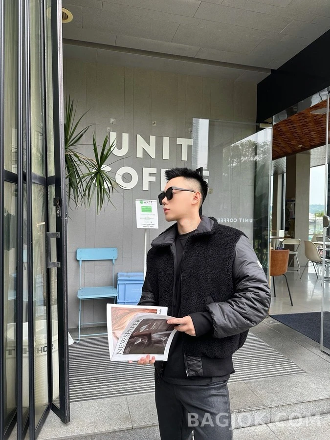 몽클레어 몽클레어 테디 퍼 칼라 양면 항공 패딩 상세 이미지